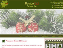 Tablet Screenshot of bostonhillnursery.com